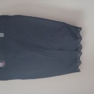 Black skirt with lace